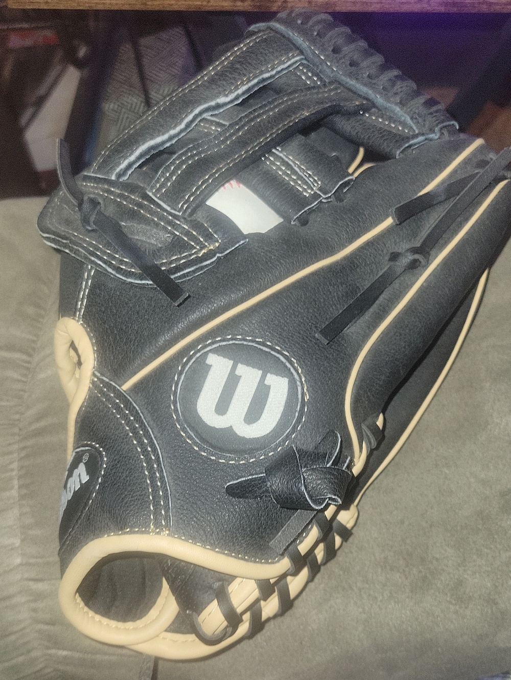 Wilson Black and Tan Leather Baseball Glove